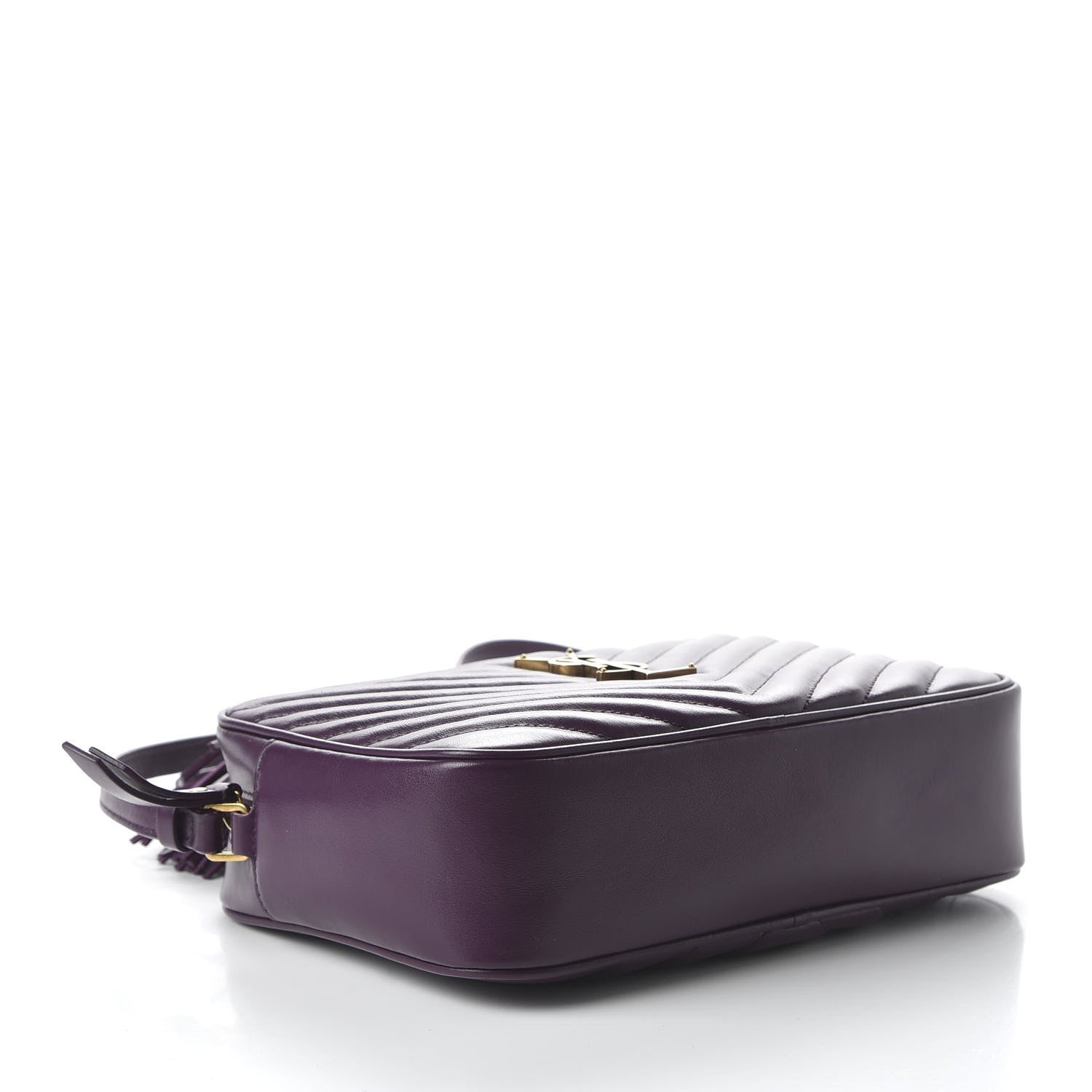 Saint Laurent Calfskin Matelasse Monogram Lou Camera Bag Purple 4 of 9