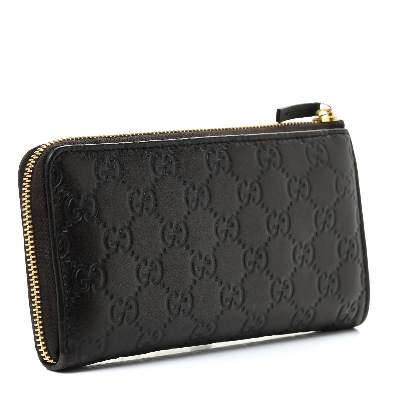 Gucci Guccissima Vitello Tender Donna Long Wallet Testa di Moro 3 of 17