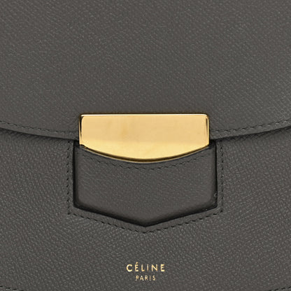 Celine Grained Calfskin Medium Trotteur Grey 8 of 11
