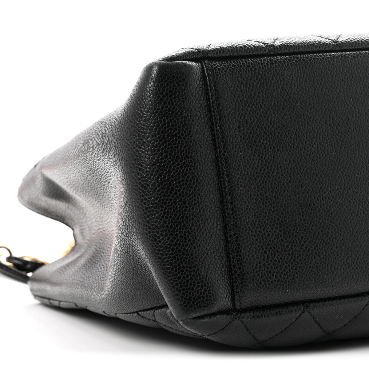 Caviar Quilted Grand Shopping Tote GST Black