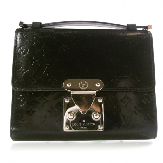Vernis Glace Anouchka PM Wallet Black