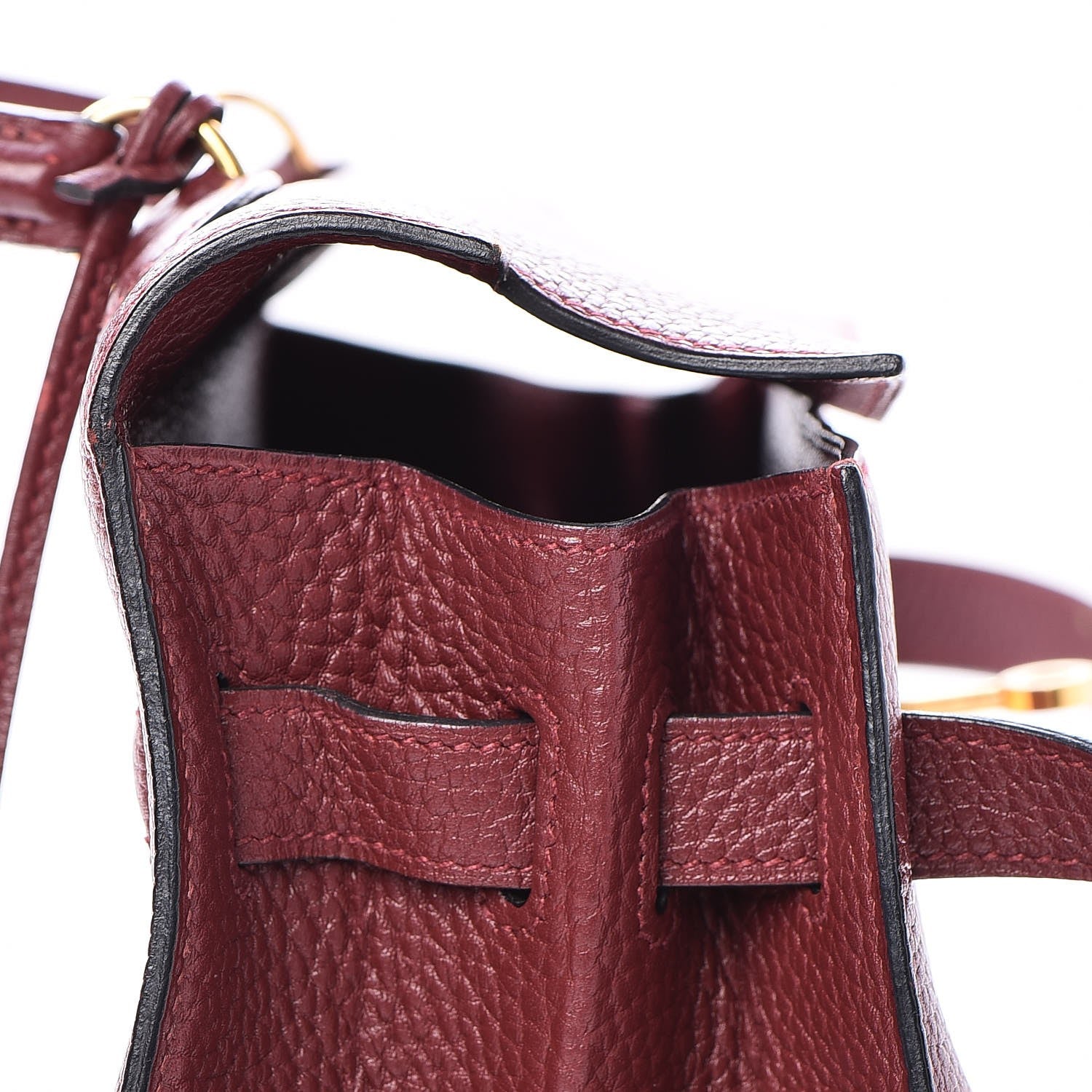 Hermes Fjord Kelly Sellier 35 Rouge H 28 of 36