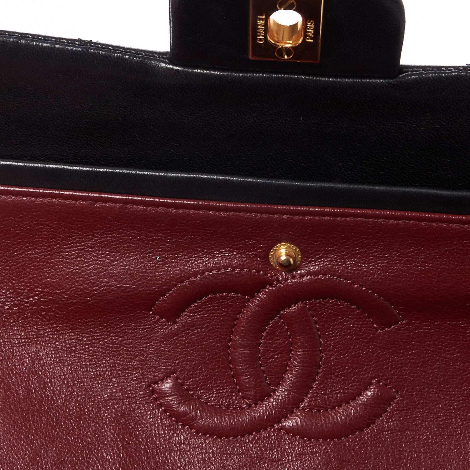 Chanel Lambskin Quilted Small Double Flap Black 9 of 10
