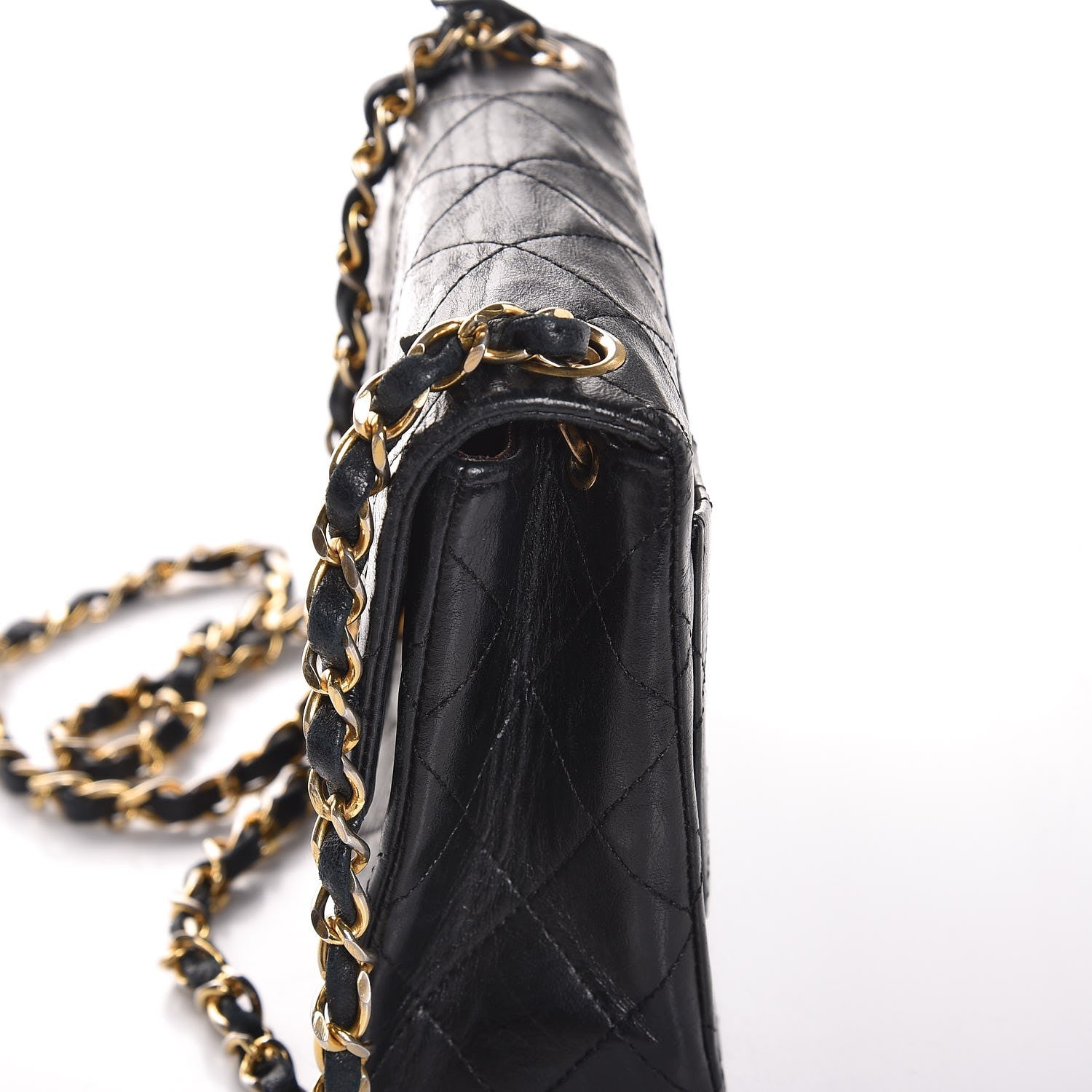 Chanel Lambskin Quilted Mini Square Flap Black 16 of 21