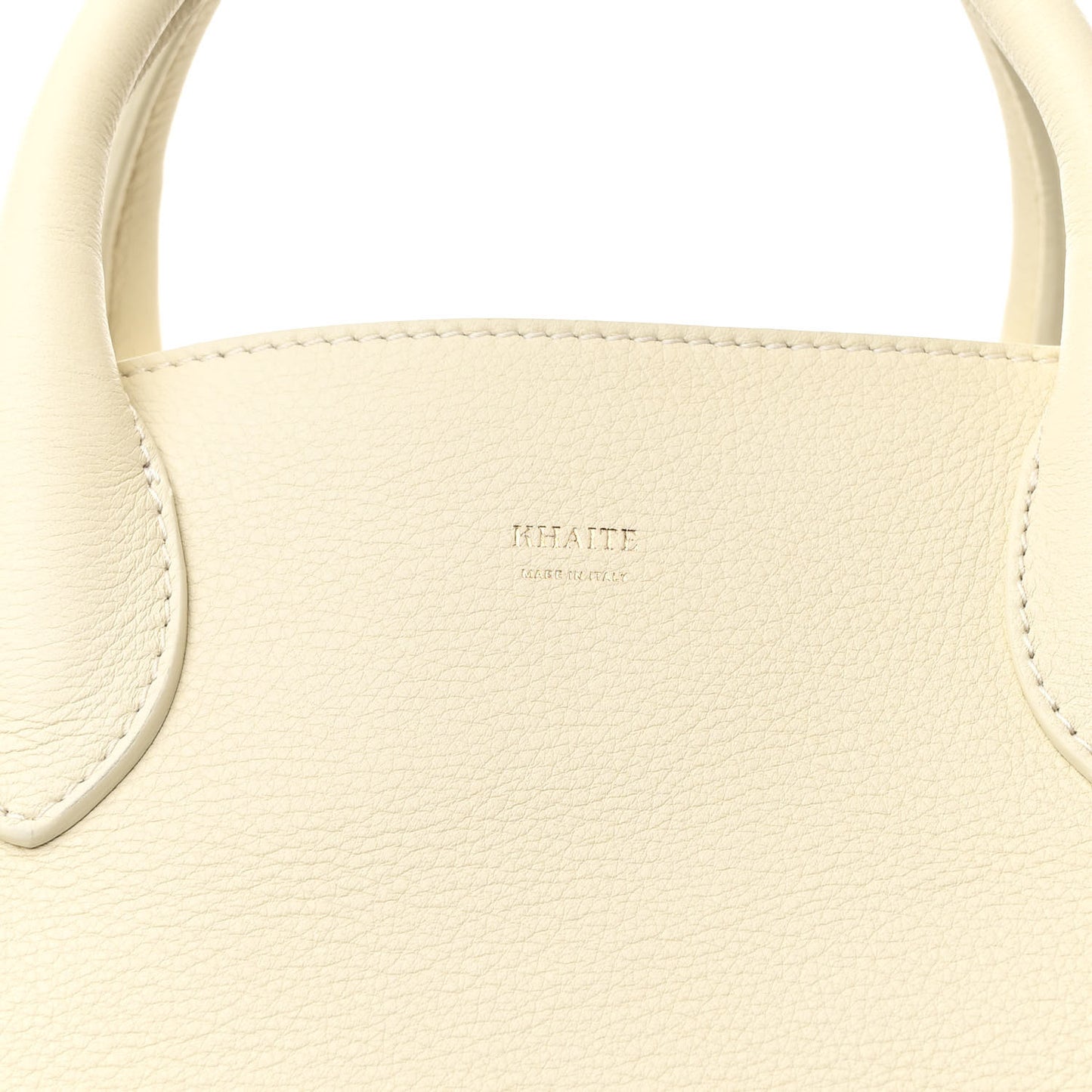 Pebbled Calfskin Medium Amelia Tote Ivory
