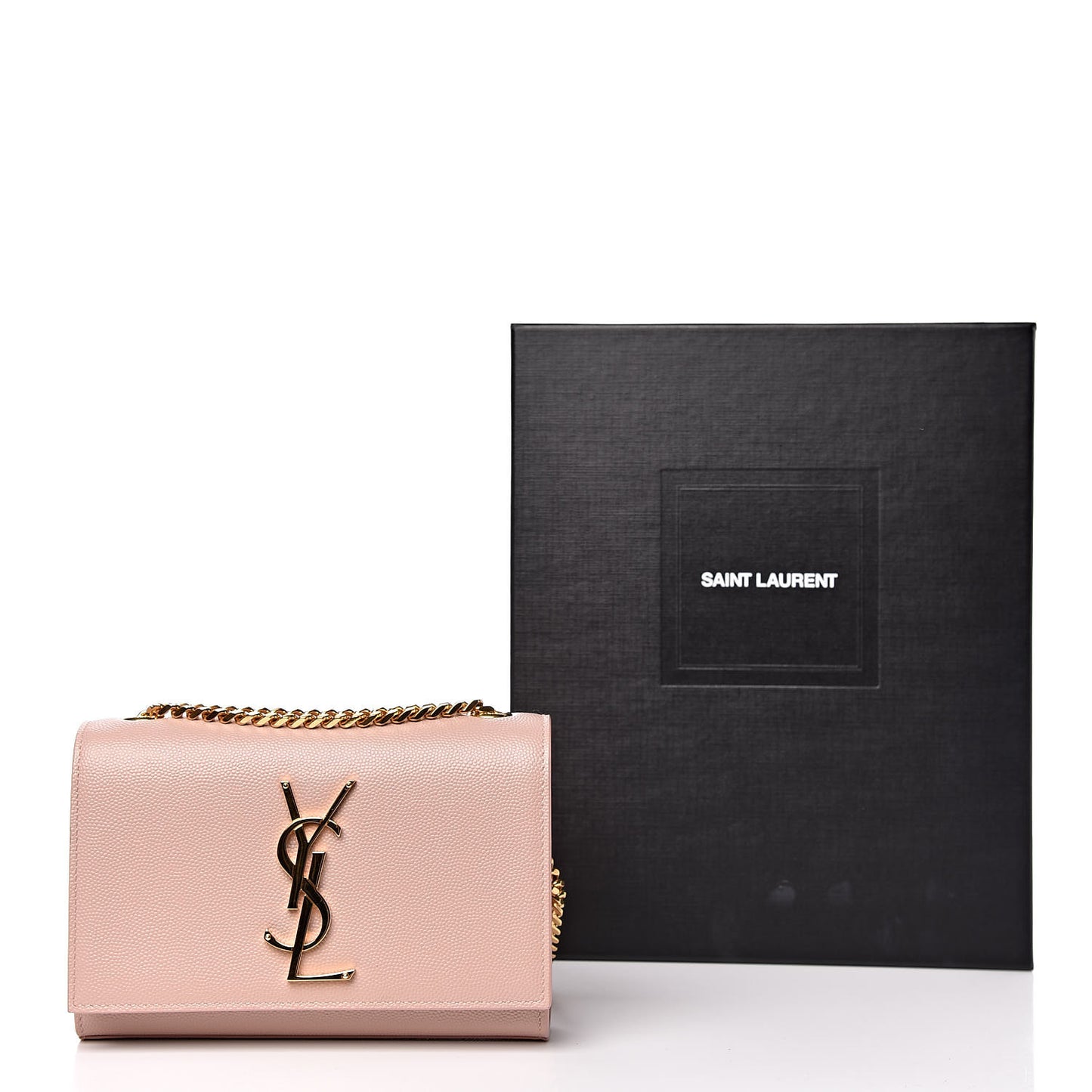 Grain De Poudre Small Monogram Kate Satchel Pale Pink