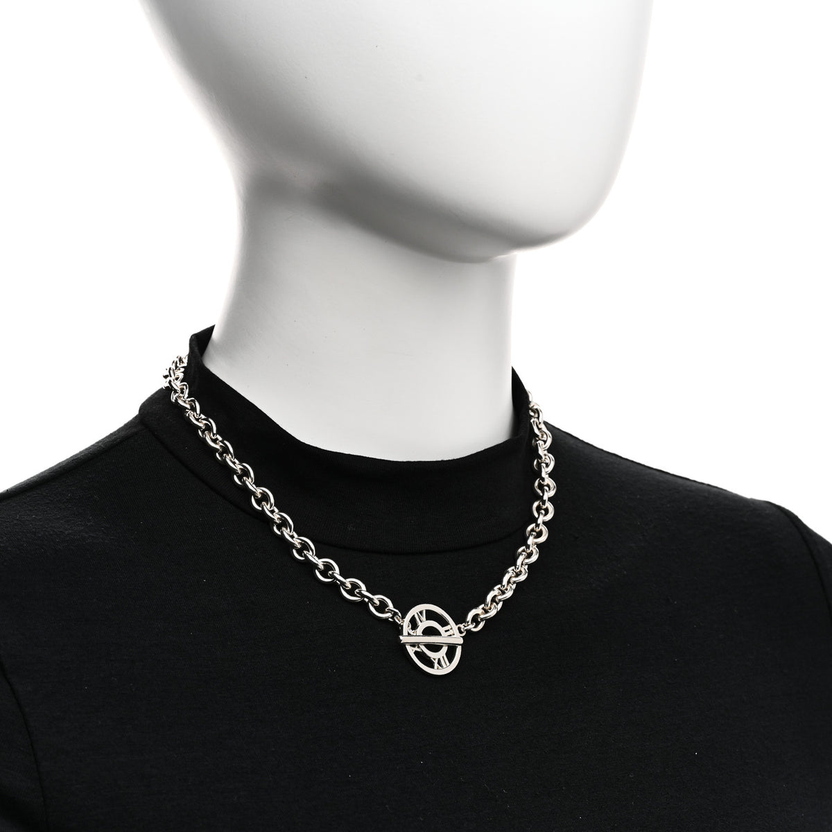 Tiffany Sterling Silver Atlas Toggle Chain Necklace 2 of 5