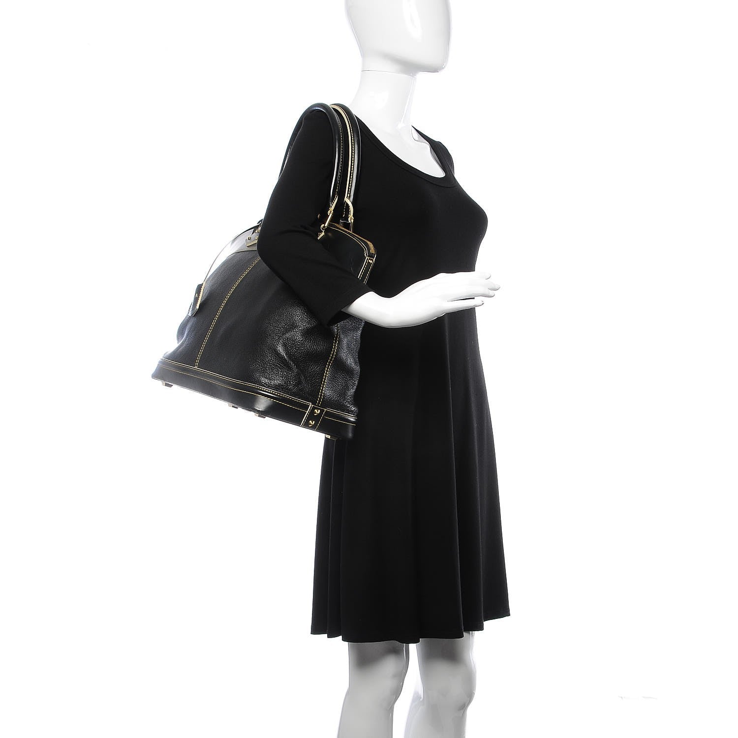 Louis Vuitton Suhali Lockit GM Black 2 of 15