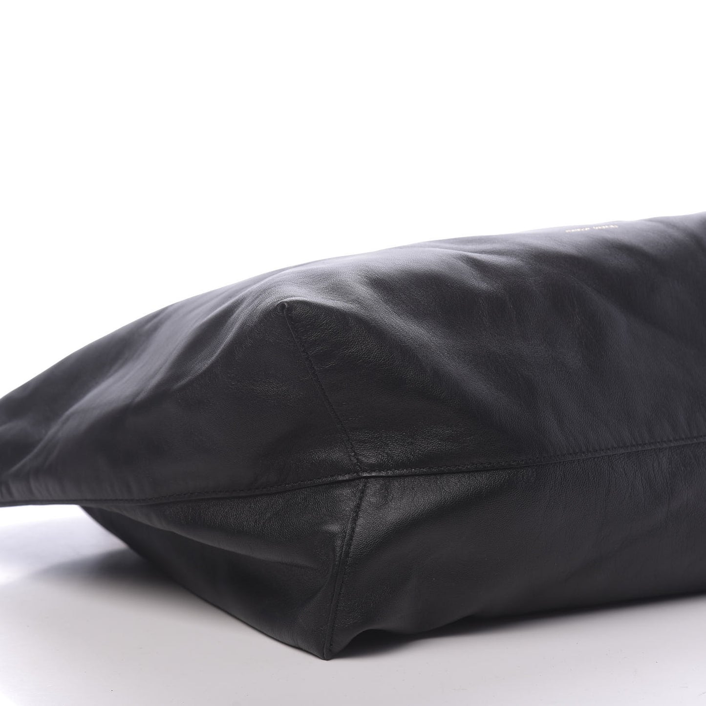 Lambskin Oversized Tote Black