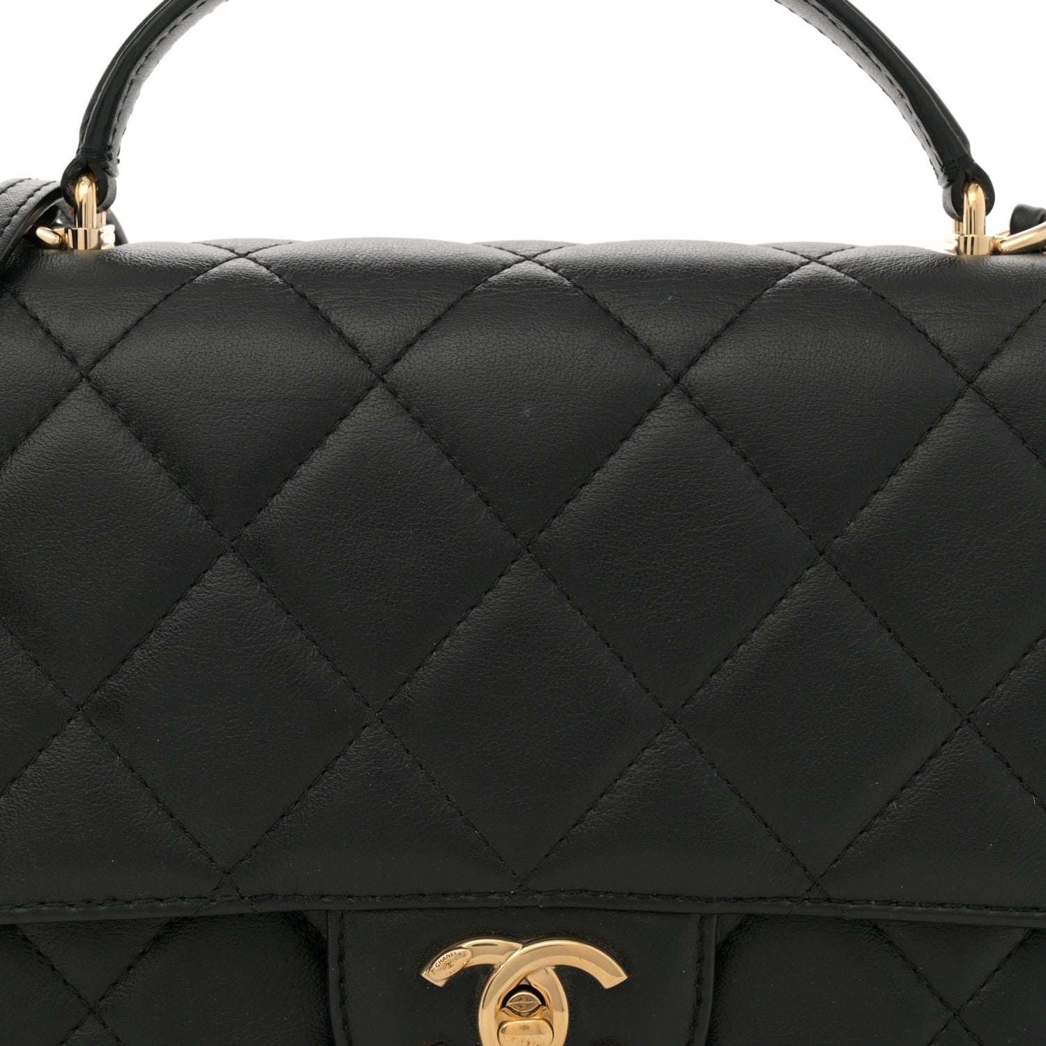 Chanel Calfskin Quilted Coco Lady Flap Black 8 of 16