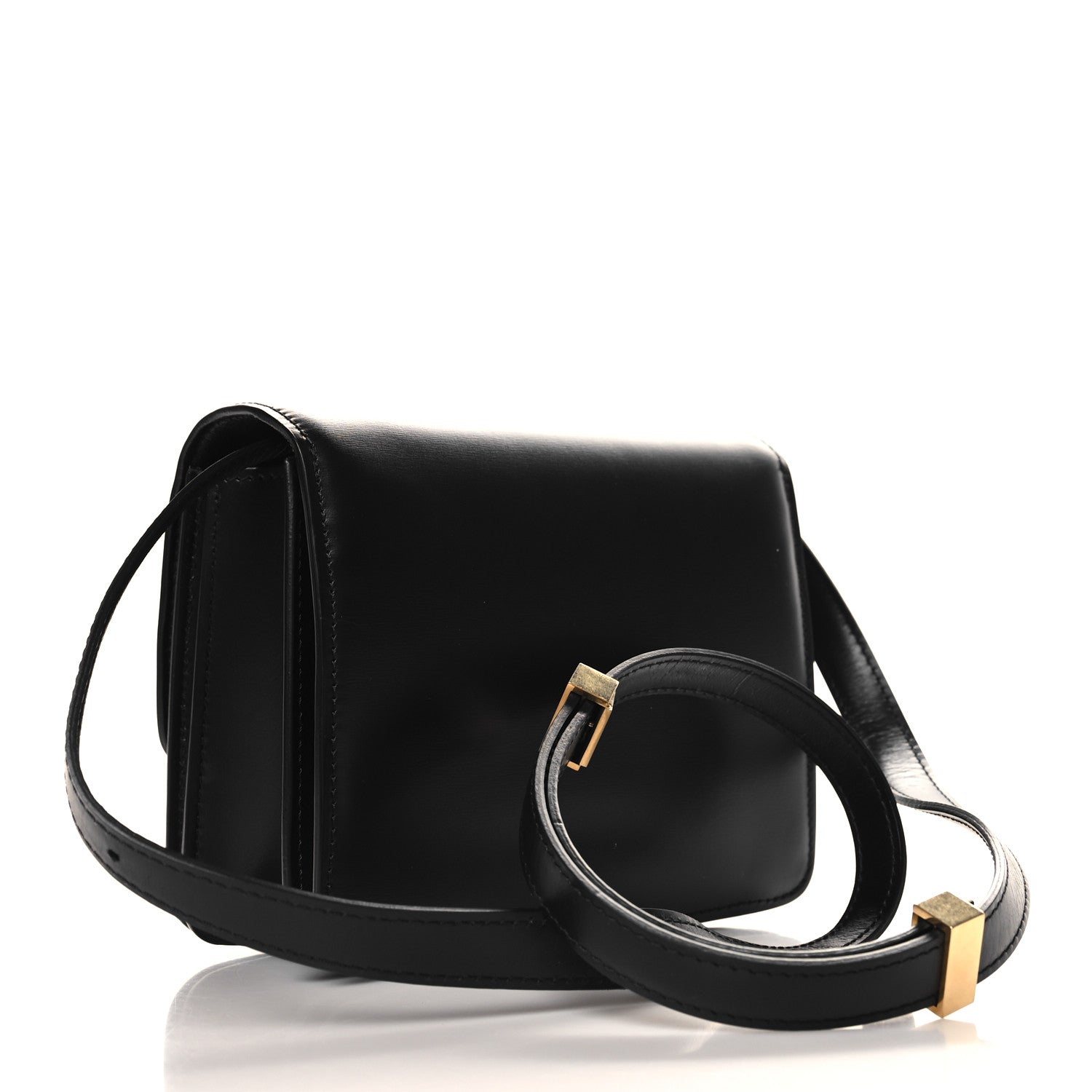 Celine Box Calfskin Small Classic Box Flap Bag Black 3 of 9