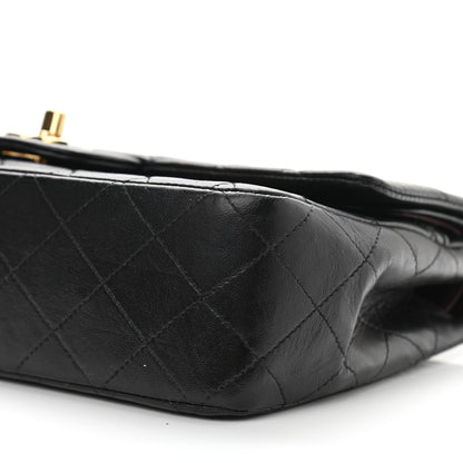Chanel Lambskin Quilted Medium Double Flap Black 12 of 14
