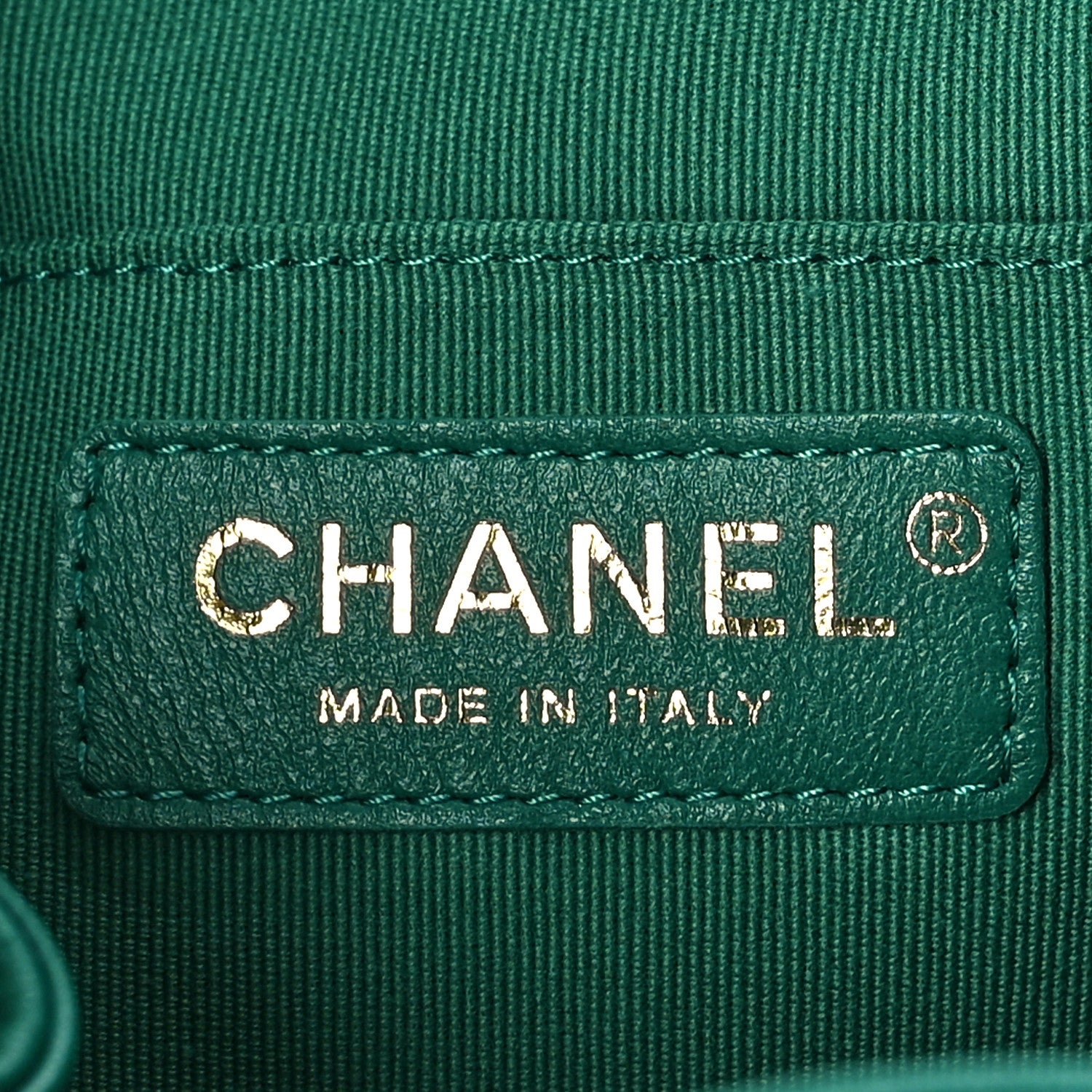 Chanel Lambskin Quilted Small Duma Drawstring Backpack Green 6 of 9