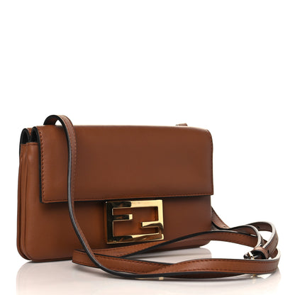 Fendi Vitello Grace Matte Duo Baguette Camel 2 of 6