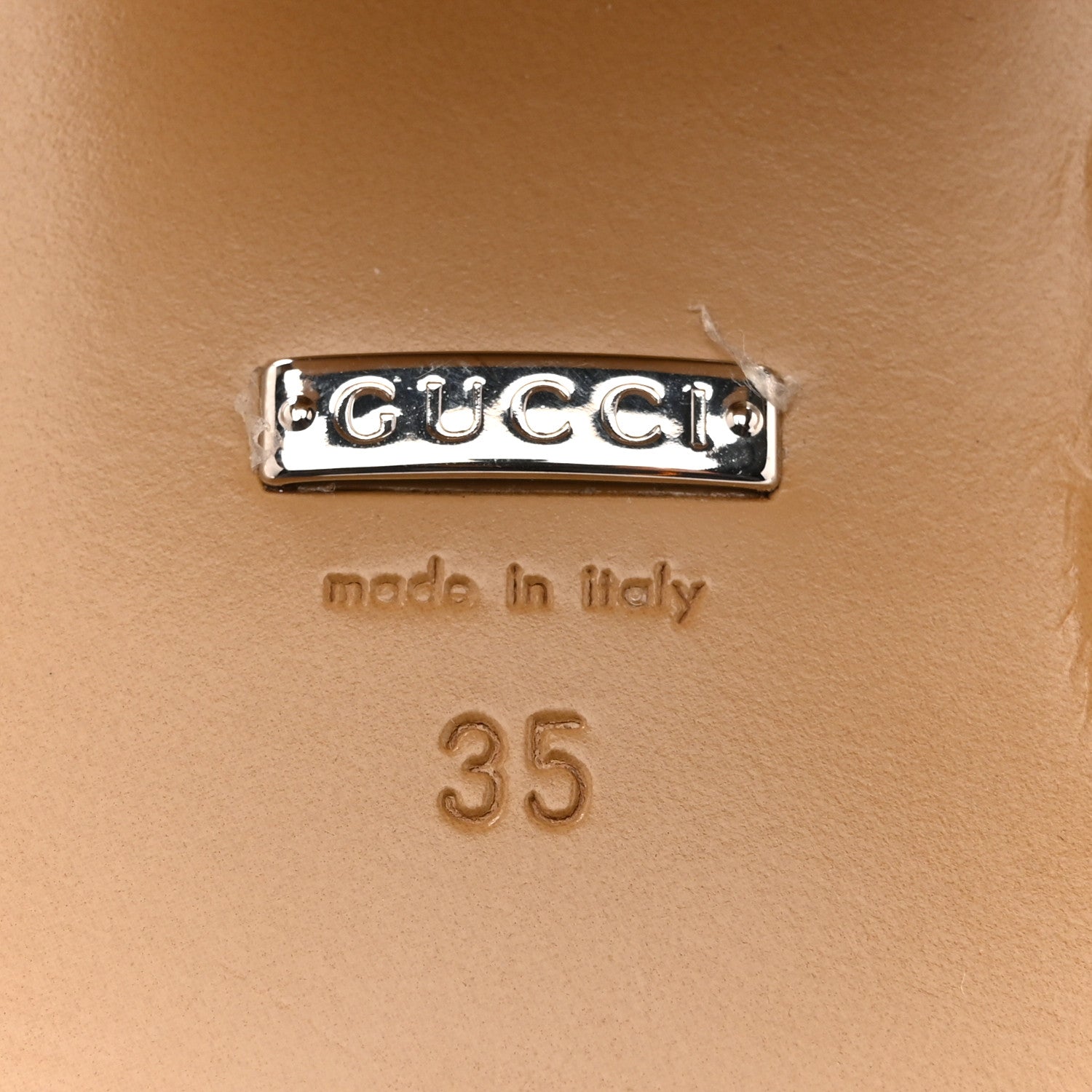 Gucci GG Supreme Knee High Boots 35 Beige Ebony New Acero 7 of 8