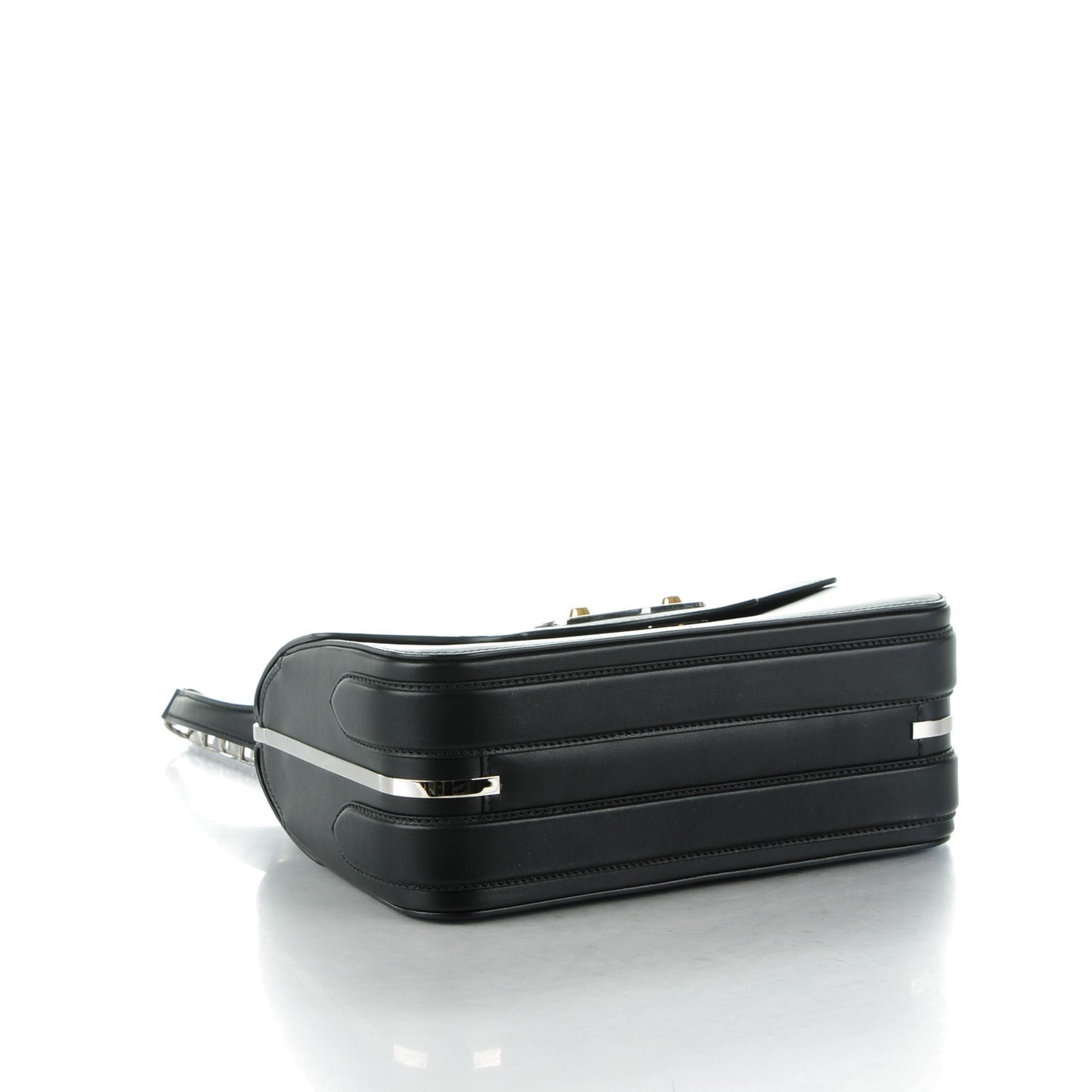 Smooth Calfskin Small Neo Classic Hardware Chain Bag Black