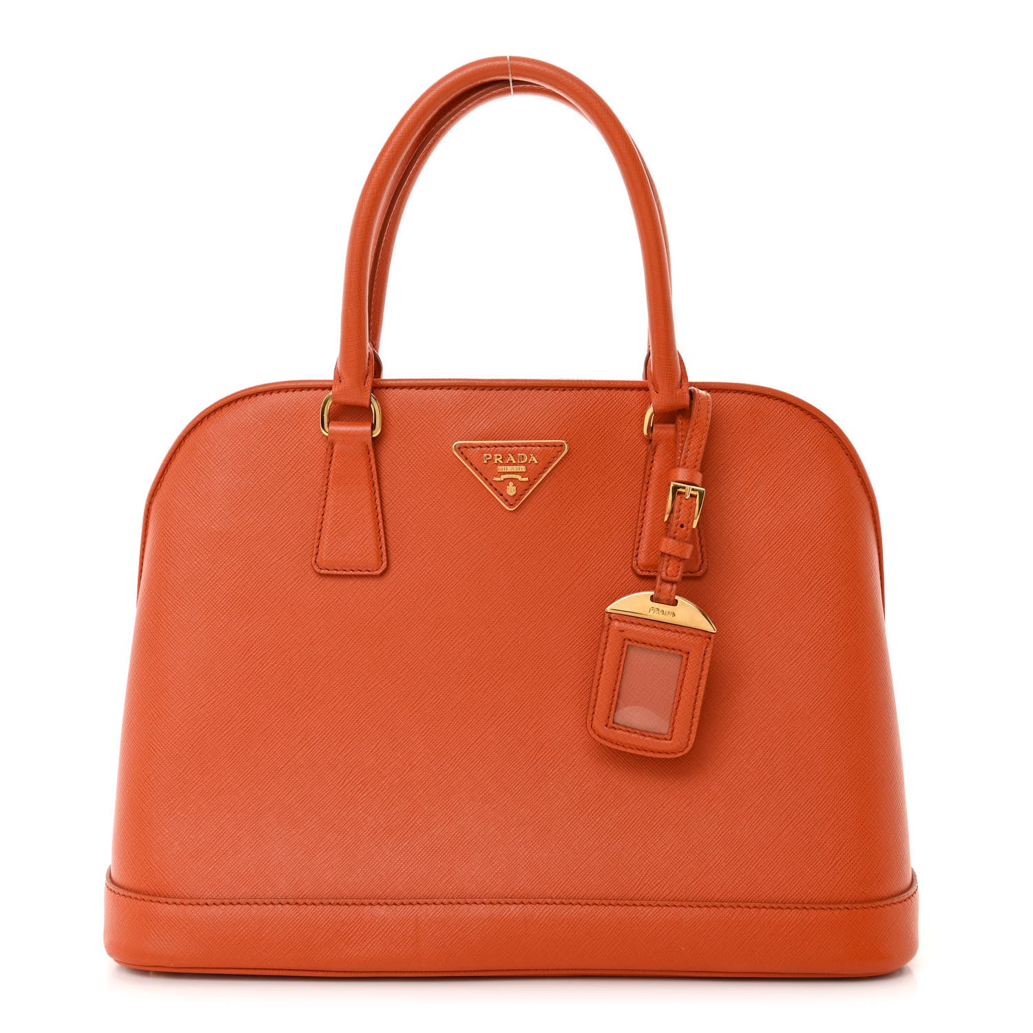 Prada Saffiano Lux Open Medium Promenade Tote Papaya 1 of 18