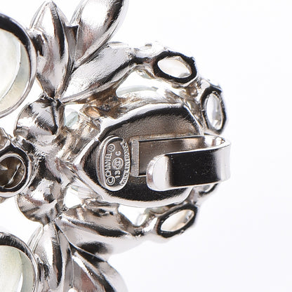 Chanel Crystal Bijoux CC Brooch Blue White Silver 4 of 5