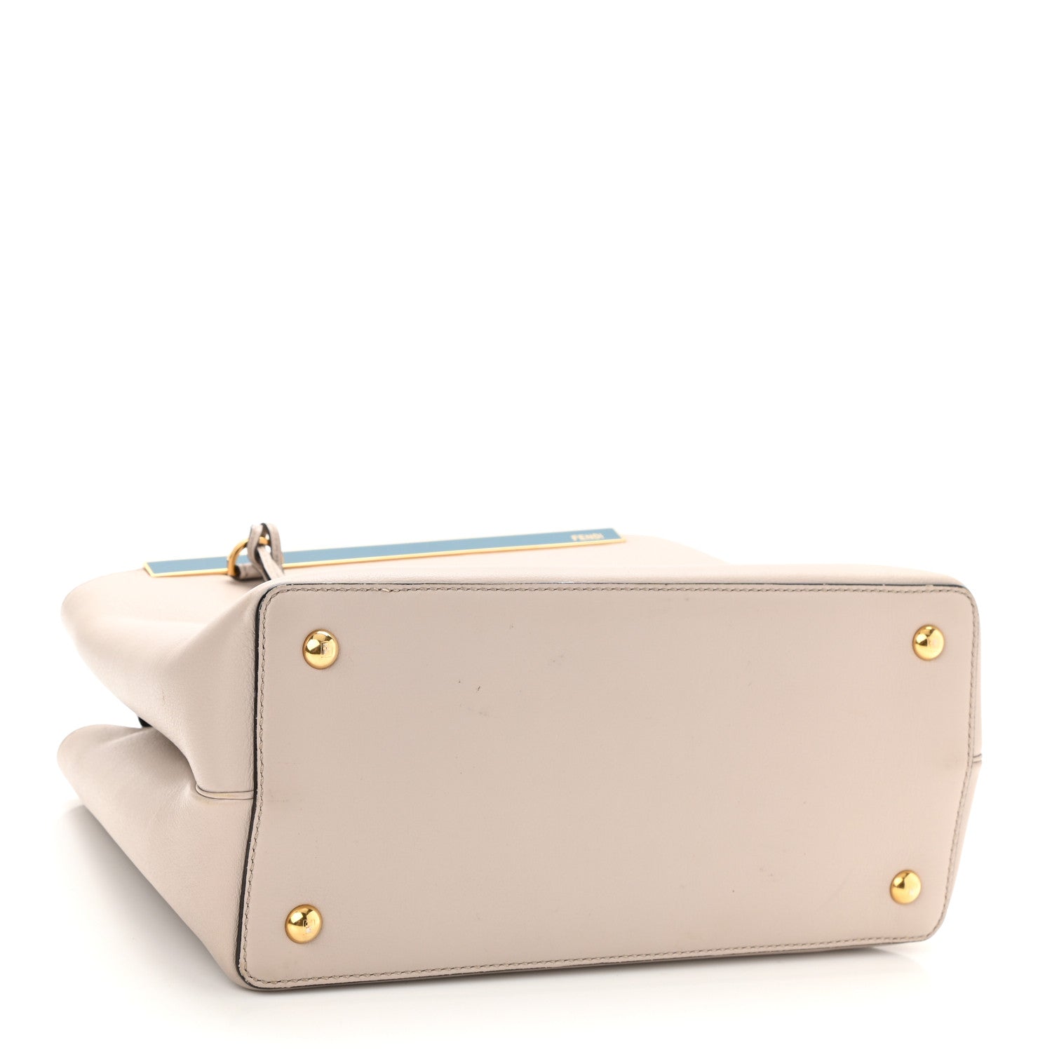 Fendi Vitello Dolce Century Petite 2Jours Tote Grigio Polvere Ciclamino 4 of 9