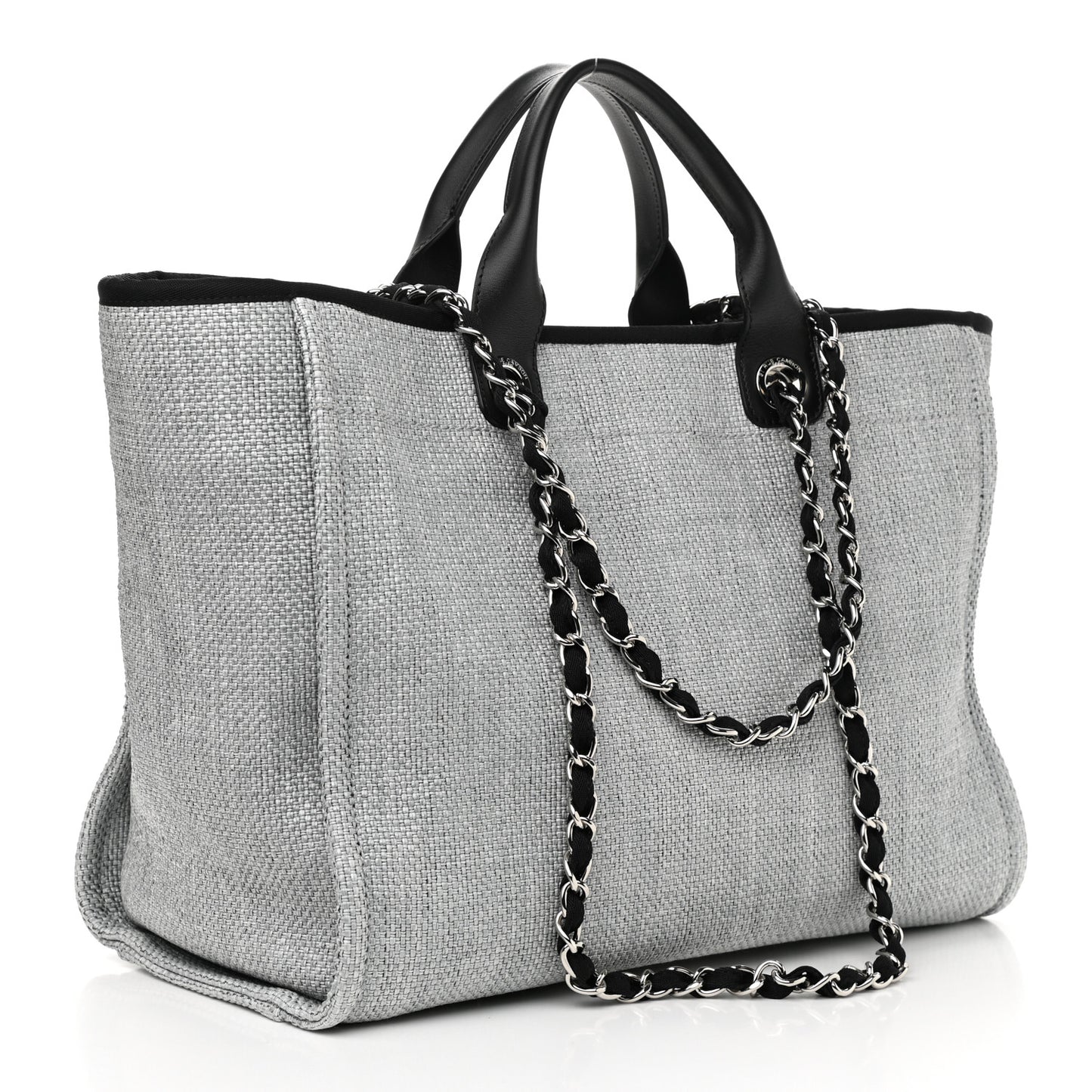 Canvas Large Deauville Tote Grey