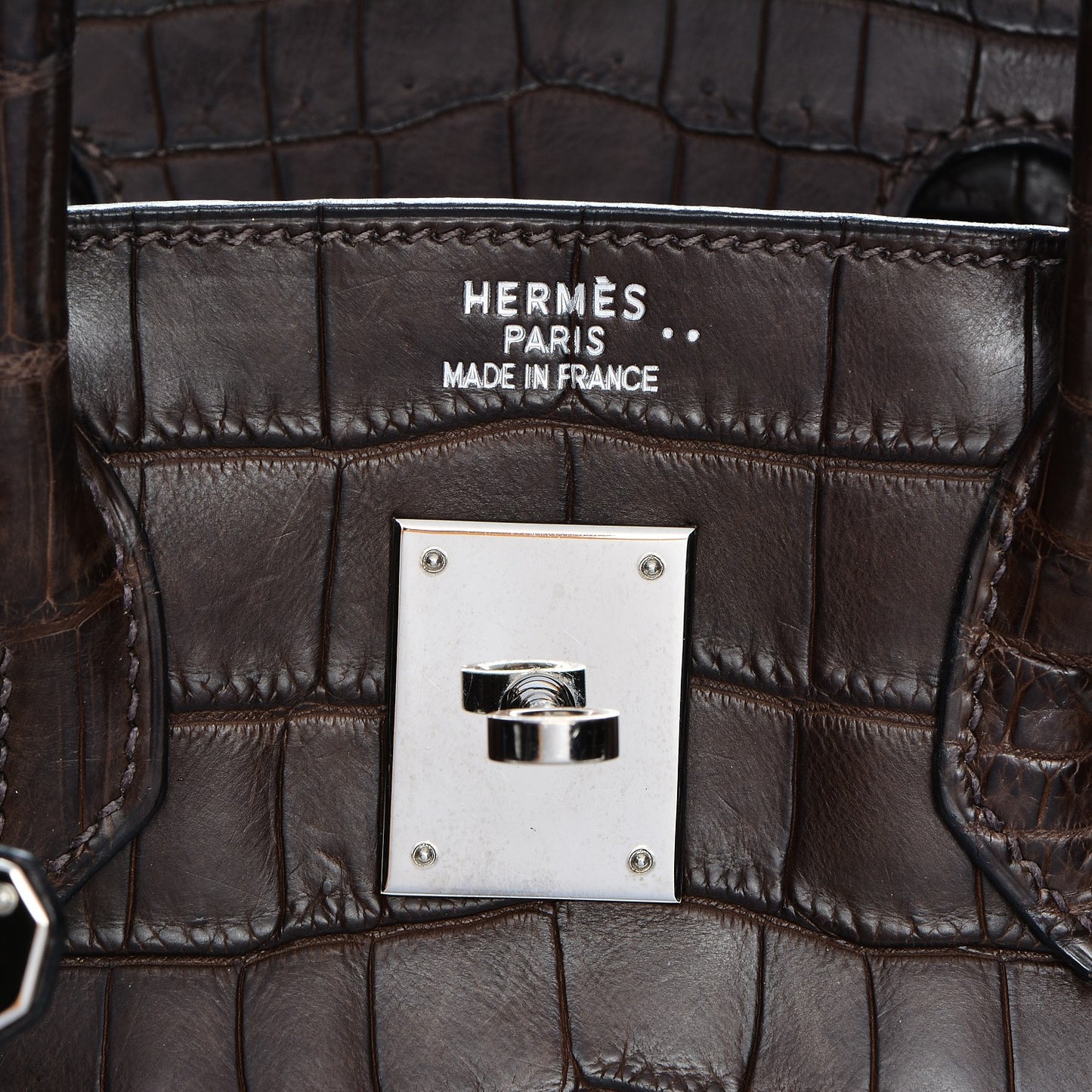 Matte Niloticus Crocodile Birkin 30 Chocolate