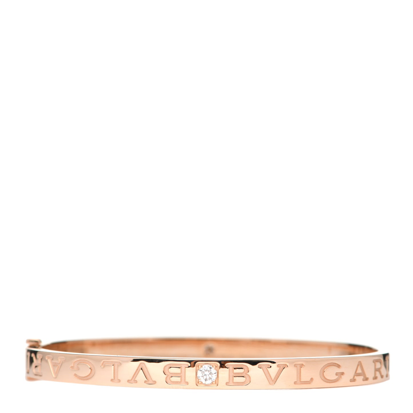 18K Rose Gold Diamond B.Zero1 Essential Bangle Bracelet M
