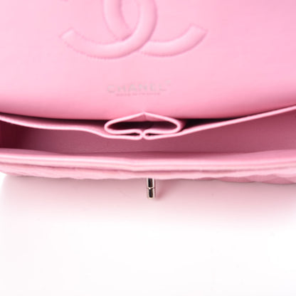 Chanel Jersey Quilted Medium Double Flap Pink 7 of 12