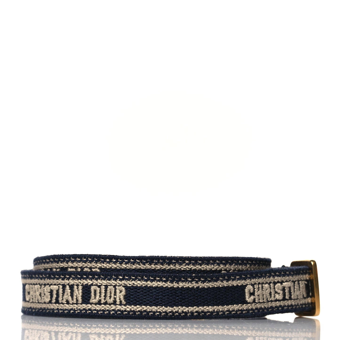 Canvas Embroidered Adjustable Shoulder Strap Black