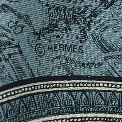 Hermes Silk La Cite Cavaliere Scarf 90 5 of 5