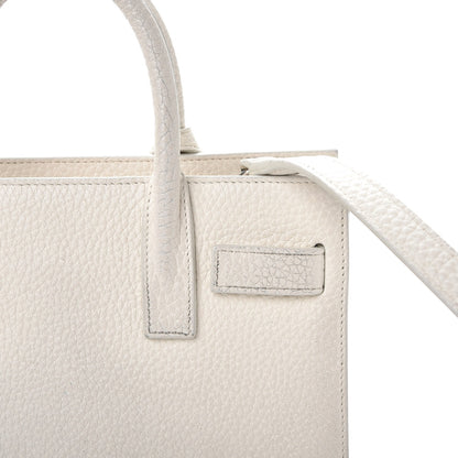 Saint Laurent Calfskin Nano Sac de Jour Dove White 10 of 19