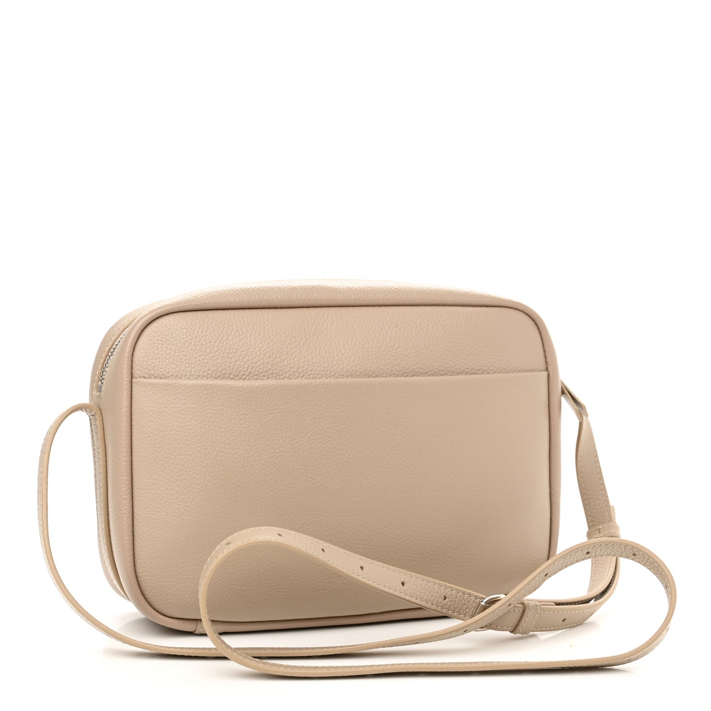 Calfskin Logo M Everyday Camera Bag Beige