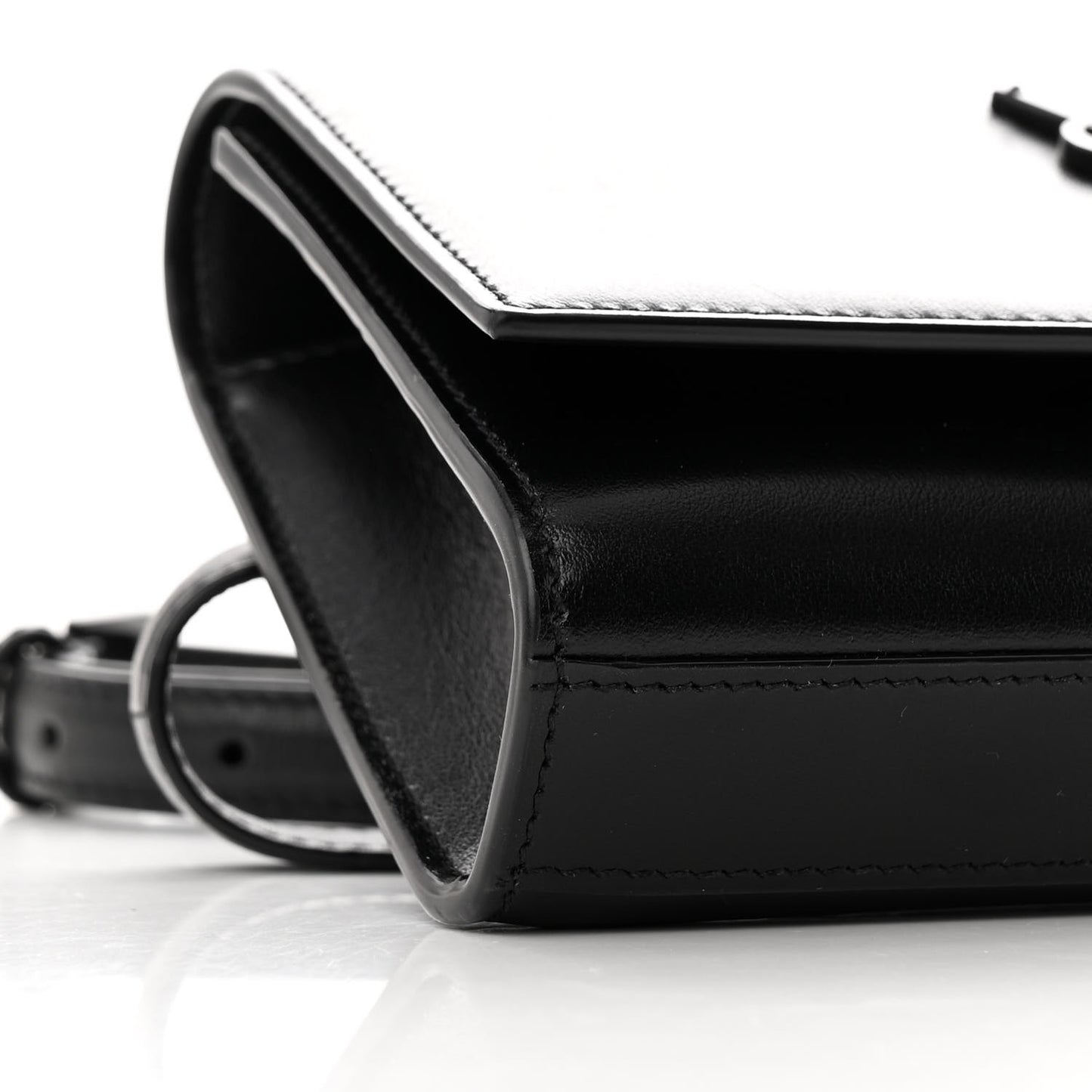 Smooth Calfskin Monogram Kate Belt Bag Black