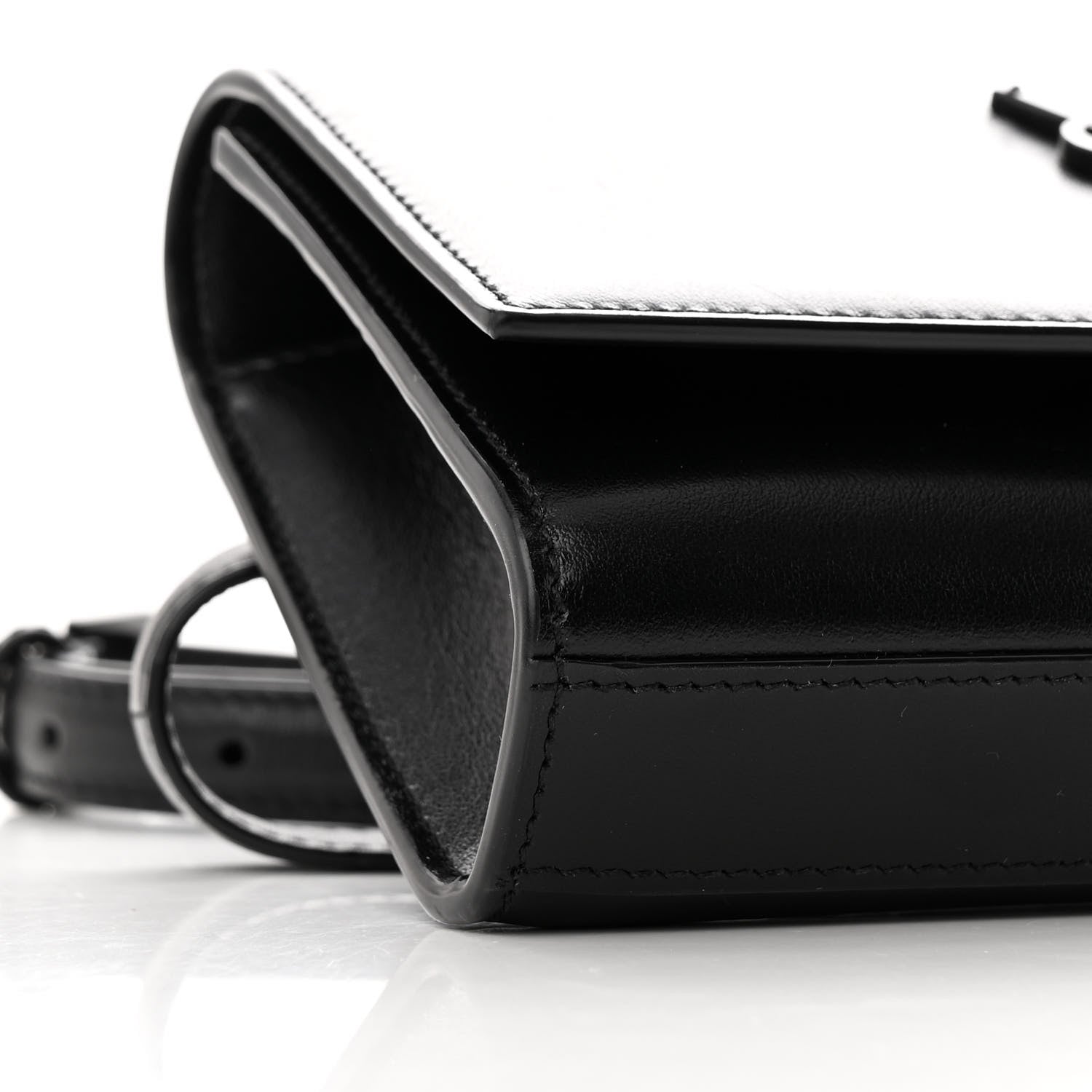 Saint Laurent Smooth Calfskin Monogram Kate Belt Bag Black 8 of 9