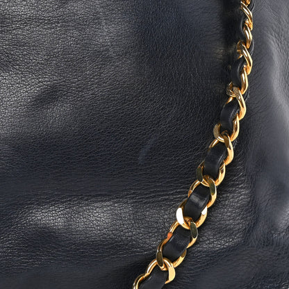 Chanel Lambskin Quilted Shoulder Bag Navy 20 of 21