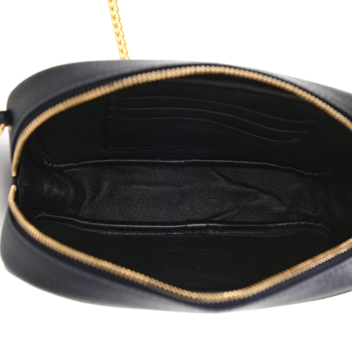 Grain De Poudre Matelasse Monogram Mini Lou Camera Bag Navy