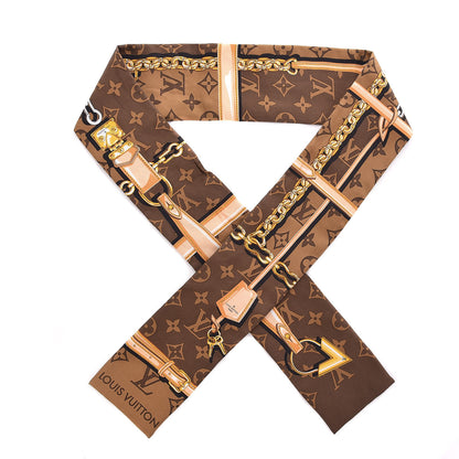 Louis Vuitton Silk Monogram Confidential Bandeau Brown 1 of 5