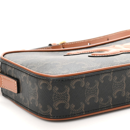 Celine Triomphe Canvas Mini Camera Shoulder Bag Tan 9 of 10