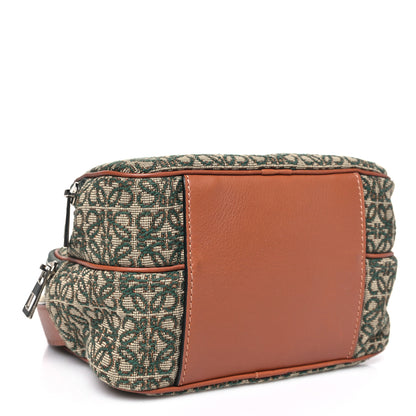 Loewe Jacquard Anagram Calfskin Mini Camera Bag Khaki Green Tan 4 of 10