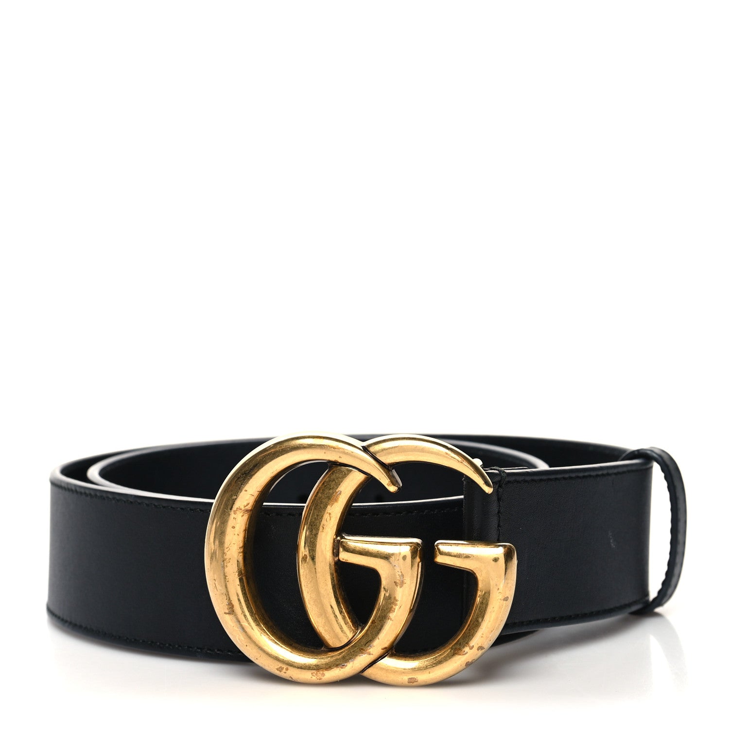Gucci Calfskin Double G 40mm Belt 75 30 Black 1 of 7