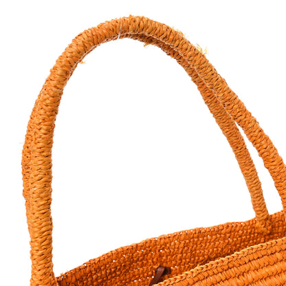 The Row Raffia Emilie Tote Bag Orange 11 of 11
