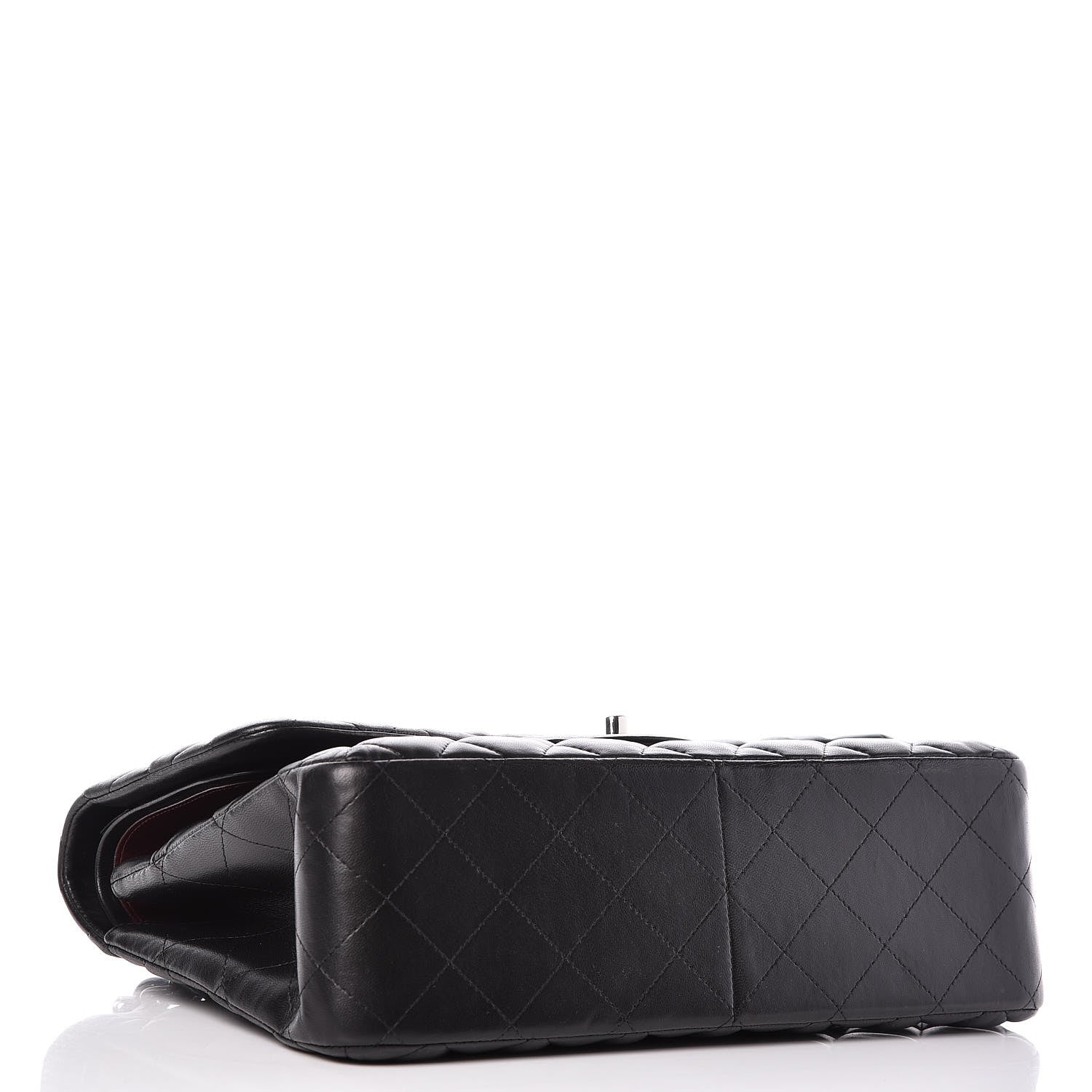 Chanel Lambskin Quilted Jumbo Double Flap Black 5 of 11