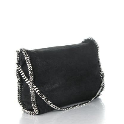 Stella McCartney Shaggy Deer Falabella Fold Over Tote Black 3 of 7