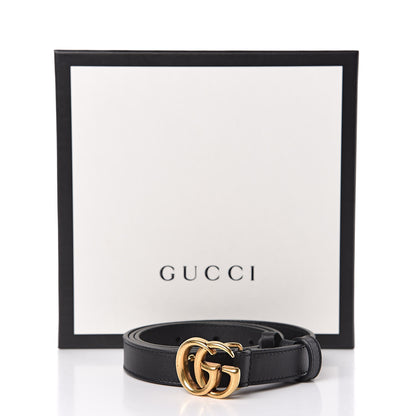 Gucci Calfskin Double G 20mm Belt 75 30 Black 7 of 7