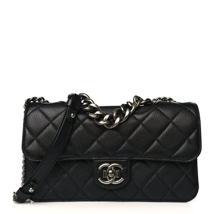 Chanel Goatskin Quilted Medium Perfect Edge Flap Black 1 of 10