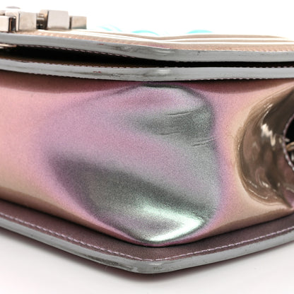 Chanel Iridescent Patent Calfskin PVC Quilted Small Boy Flap Light Purple 10 of 11