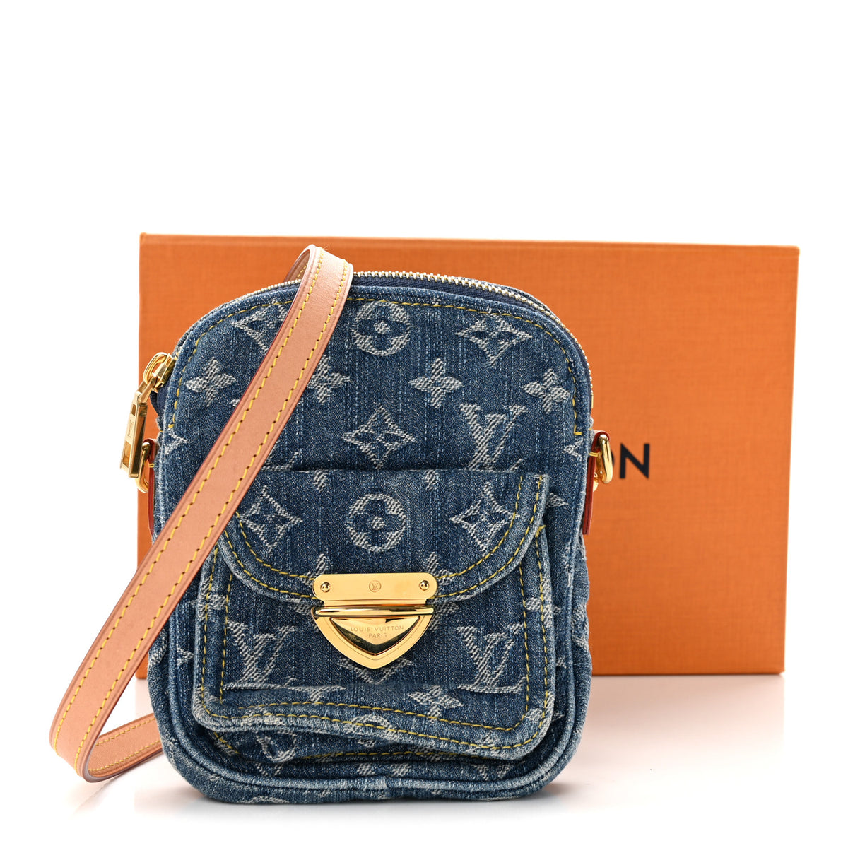 Louis Vuitton Denim Fairfax Pochette Blue 12 of 12