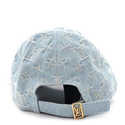 Louis Vuitton Monogram Denim Cap L Blue 5 of 8