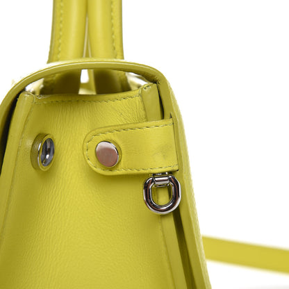Christian Dior Grained Calfskin Mini Diorever Flap Yellow 10 of 12
