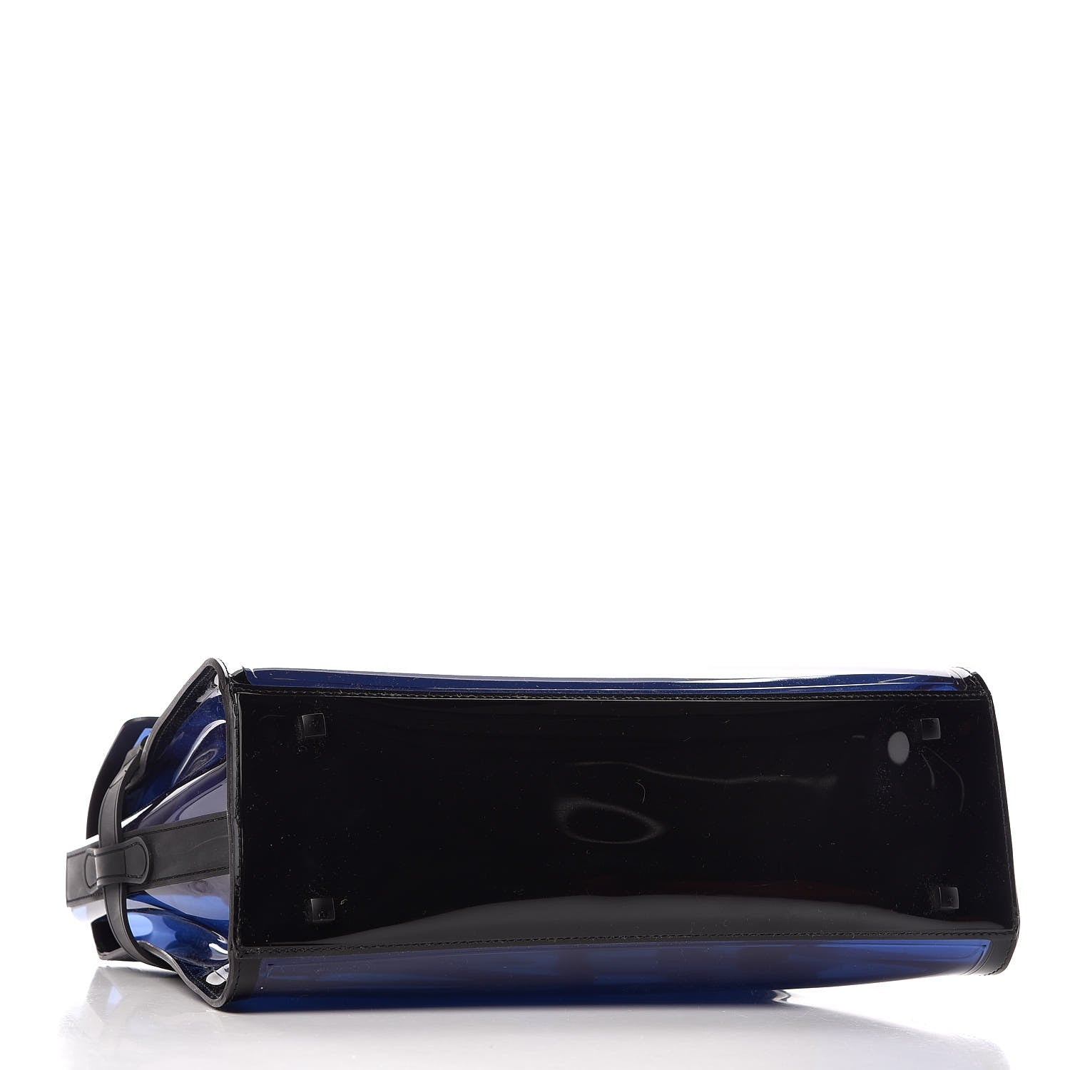 Delvaux PVC Tempete Dark Night Satchel Blue De Prusse 4 of 6
