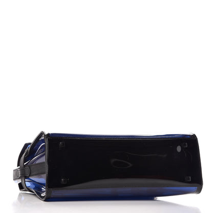 Delvaux PVC Tempete Dark Night Satchel Blue De Prusse 4 of 6